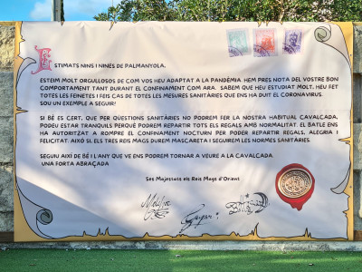 VISITA PATGE REIAL I CARTA DELS REIS MAGS